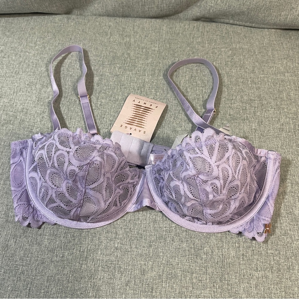 Savage Not Sorry Unlined Lace Balconette Bra MSRP $59.95